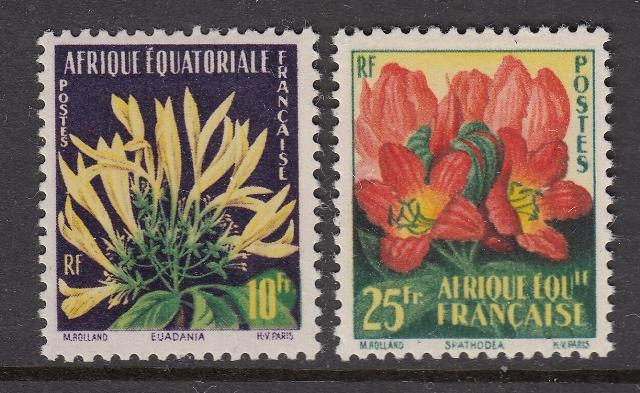 French Equatorial Africa 200-1 Flowers mint