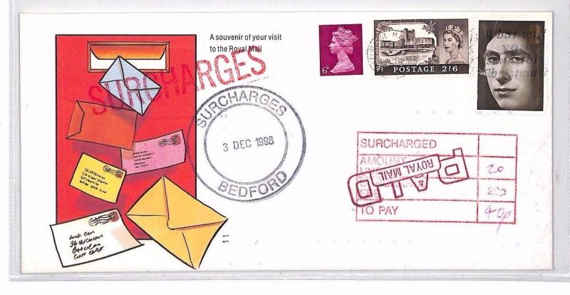 BR275 1998 GB Bedford Unpaid Pre-decimal Stamps Cover Postage Dues 