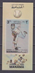 1972 Manama 918/B176 3D Baseball 10,00 €