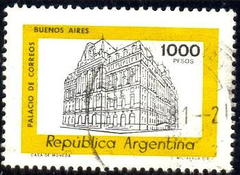 General Post Office, Buenos Aires, Argentina stamp Used