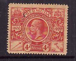 Bermuda-Sc#77- id6-unused hinged 4d KGV-1921-