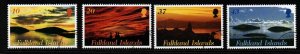 FALKLAND ISLANDS SG891/4 2001 SUNRISE AND SUNSET  USED