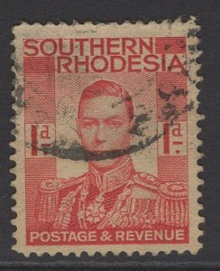 SOUTHERN RHODESIA SG41 1937 1d SCARLET USED