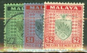 JE: Malaya Negri Sembilan 21-35 mint/used CV $205; scan shows only a few