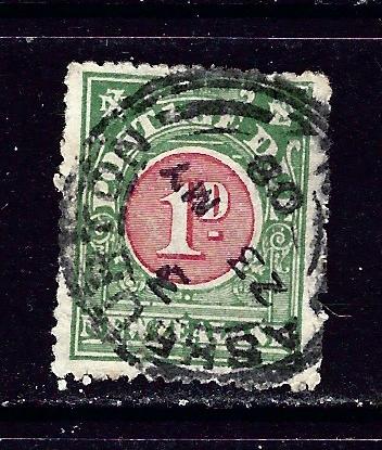 New Zealand J17 Used 1904 issue few nibbed perfs