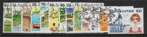 SINGAPORE SG624/36 1990 DEFINITIVE SET USED