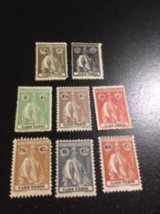 Cape Verde sc 144-146,148,149,159-161 MH