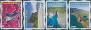 New Caledonia 2013 SG1596-1599 Fruit Bat and Landscapes set MNH