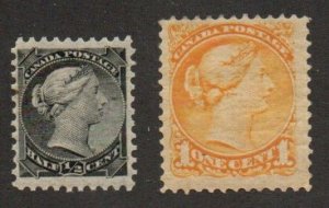 Canada 34 Mint never hinged,  35 Mint hinged