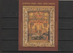 Romania STAMPS 2024 EASTER RELIGION CHRIST ORTHODOX POST MS MNH