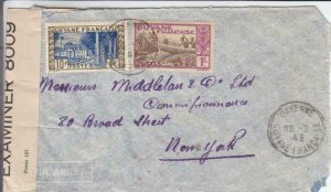 1942, French Guyana to New York City, NY, Censored, See Remark (C3165)