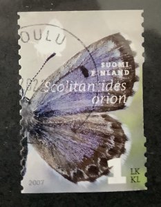 Finland 2007 Scott 1296b used - 1st klass, Butterflies, Scolitantides orion