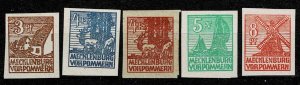 Mecklenburg Vorpommern 1946,Sc.#12N13 - 18 MNH,Michel 29xa,30,31ya,32xa,34x,35xa