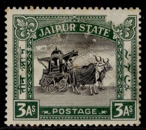 INDIAN STATES - Jaipur GV SG45, 3a black & myrtle, M MINT. Cat £35.