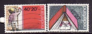 Netherlands-Sc#B548-9- id7-used 40c+20c,45c+20c semi-postal-1978-