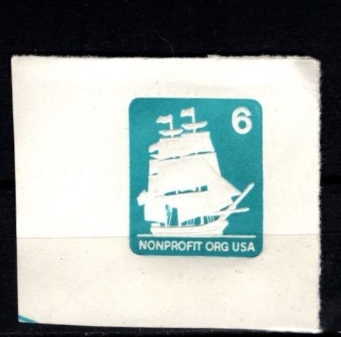 #U609 Non- Profit USS Constitution  Cut Square - Mint