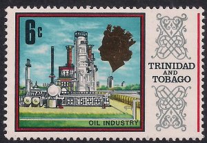 Trinidad & Tobago 1969 -1972 QE2 6c Definitive Umm SG 342 ( L1427 )