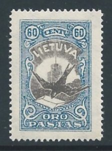 Lithuania #C39 NH 60c Swallow