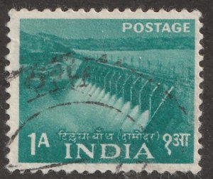 India stamp, Scott#257, used, hinged, single stamp, #257