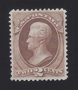 US #146 1870-71 Red Brown Perf 12 Mint NG VF Scv $115