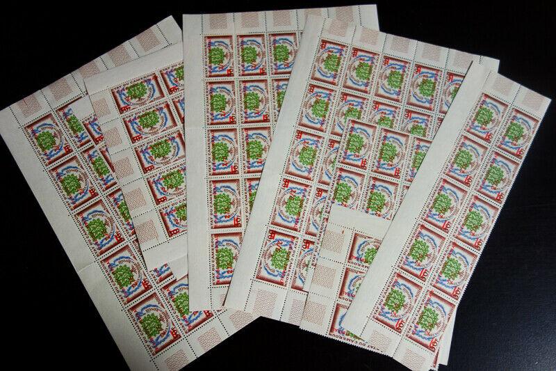 Cameroun # 351 NH Stamp Hoard of 125 Copies Large Multiples Scott Value $625.00