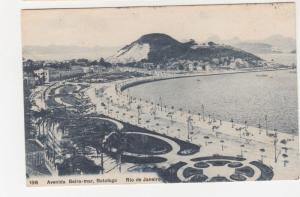 BRAZIL, c1910 ppc. Rio. Avenida Beira-Mar, Botafago, 100r. to Buenos Aires.