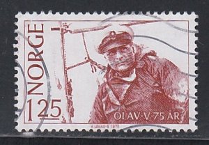 Norway # 731, King Olav V Sailing,  Used
