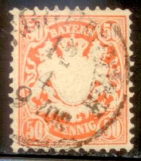 Bavaria 1876 SC# 44 Used CH4