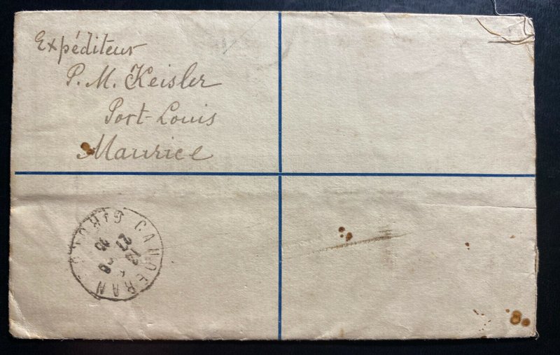 1935 Mauritius Stationery Registered Letter Cover To Gironde France 