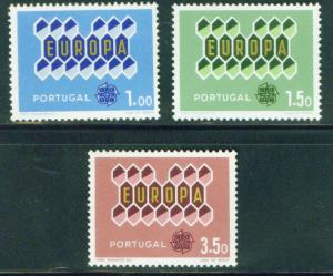 Portugal Scott 895-7 MNH** CEPT Europa set 1962