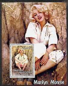 CONGO KINSHASA - 2002 - Marilyn Monroe #2 - Perf Min Sheet - M N H-Private Issue