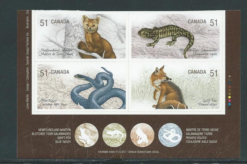 Canada 2177a 2006 Endangered Animals S/A Block MNH