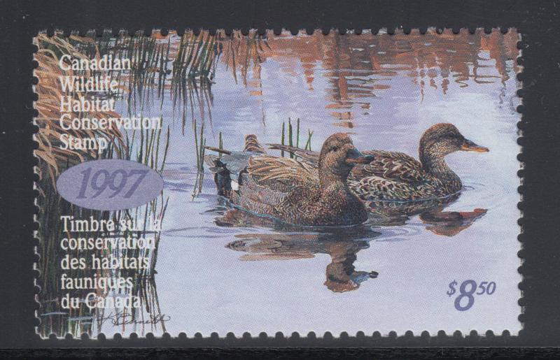 Canada Uni FWH13 MNH. 1997 $8.50 Gadwalls, Hunting Permit Stamp, VF