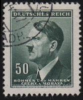 Bohemia and Moravia #65 Used - 1942 50h.  - Politics, Adolf