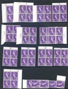 Hagner page with 13 XS1 Blocks 4 Unmounted Mint plus 2 Strips 3