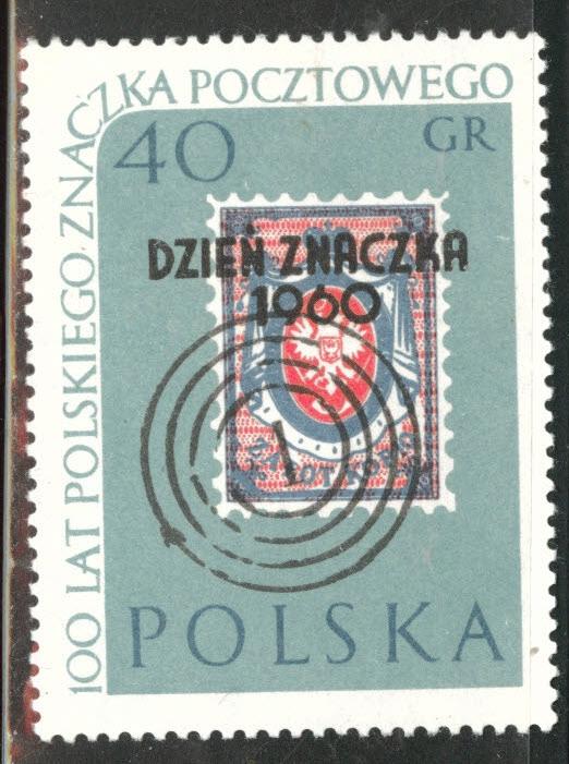 Poland Scott 934 MNH** 1960 stamp day stamp on stamp