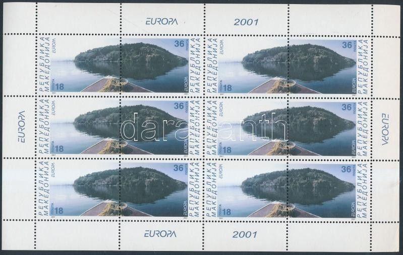 Makedonien stamp Europa CEPT  minisheet set MNH 2001 Mi 228-229 WS176048