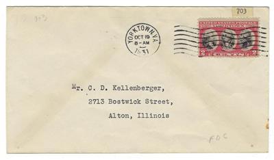 1931 USA First Day Cover - Scott # 703 (Z34)