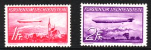 Scott #C15-6 Zeppelins MNH