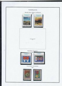yugoslavia river conference anniversarys etc 1990s stamp page ref 18319