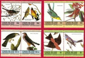 ZAYIX St. Vincent Grenadines Union Island 186-189 MNH Audubon Birds 0324SL10M