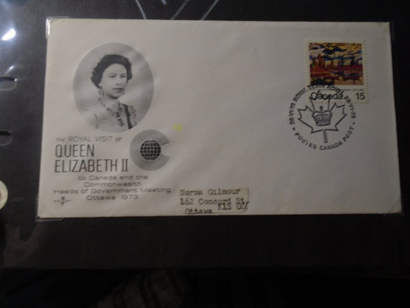 Canada Envelope  Royal Train  1973