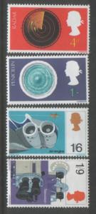 Great Britain 1967 Discoveries (4) Scott # 518-21