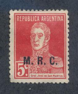 Argentina 1923 Scott OD333 MH - 5c, Jose San Martin, M.R.C.