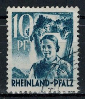 Germany - French Occupation - Rhine Palatinate - Scott 6N3