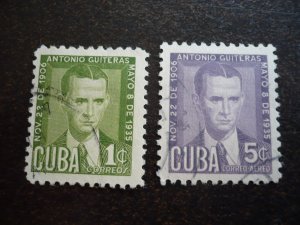 Stamps - Cuba - Scott# 466-468,C47-C49 - Used Set of 6 Stamps