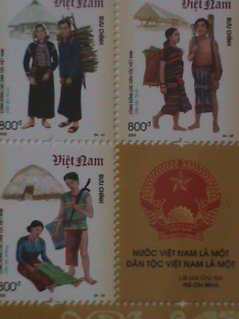 VIETNAM-2005-SC3258, 54 ETHNIC GROUPS IN VIETNAM-MNH SHEET VF-IN LOVELY FOLDER