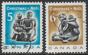 CANADA 1968 Christmas Set Sc 488-489 VFU