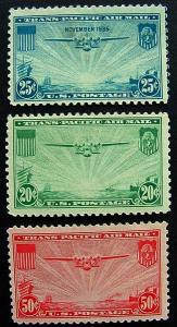 USA, Scott C20-C22, Mint Never Hinged set