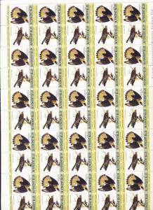 St Vincent Birds Wildlife Perf Sheets MNH x 4 (200 Stamps) You 979